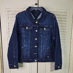 Jean Jacket By Tommy Hilfiger Denim Blue Size Large